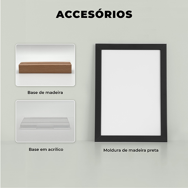 Placa Pai personalizada com 4 fotografias