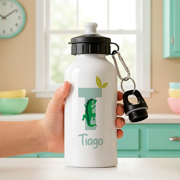 Garrafa Infantil com Inicial Personalizada