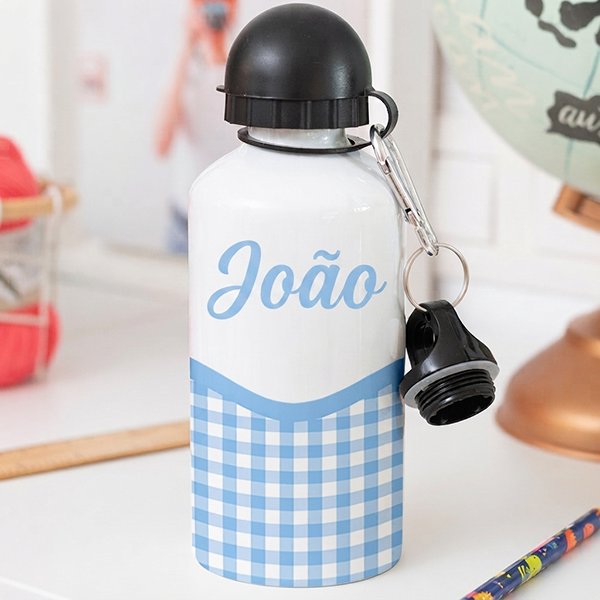 Garrafa Infantil Xadrez Personalizada