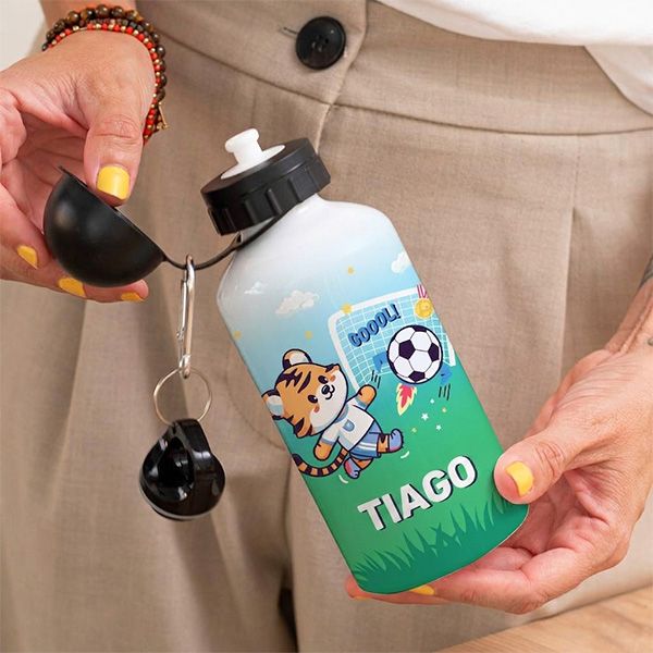 Garrafa Infantil Futebol personalizada