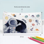 Miniatura de Estojo Infantil Astronauta no Espaço Personalizado