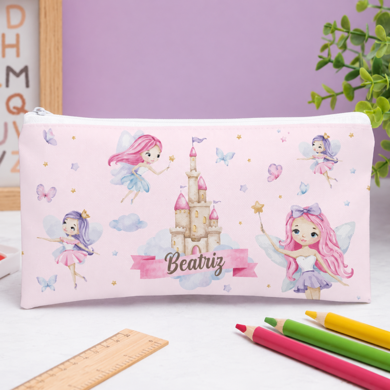 Estojo Infantil Fadas Personalizado Estojo Infantil Fadas Personalizado