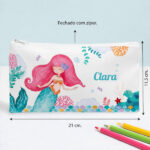 Miniatura de Estojo Infantil Sereia Personalizado