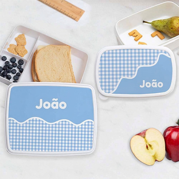 Lancheira Infantil Xadrez Personalizada