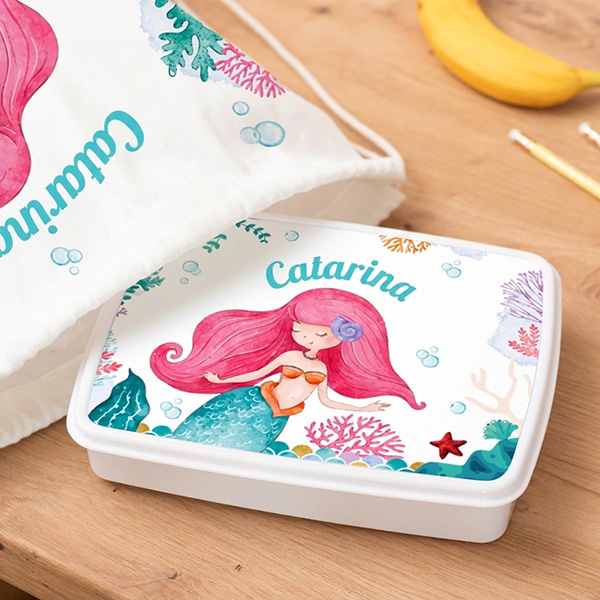 Lancheira Infantil Sereia Personalizada