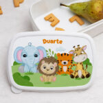 Lancheira Infantil Animais da Selva personalizada Miniatura de Lancheira Infantil Animais da Selva personalizada