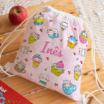 Miniatura de Mochila Saco Infantil Gatinhos Personalizada