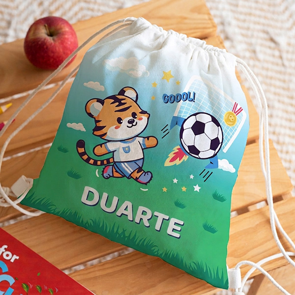 Mochila-Saco Infantil Futebol personalizada