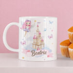 Caneca Infantil Inquebrável Fadas com Nome Personalizada Miniatura de Caneca Infantil Inquebrável Fadas com Nome Personalizada
